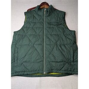 REI Co-op Therum Mens XXL Forest Green Down Filled Puffer Vest Quilted Fall 2013